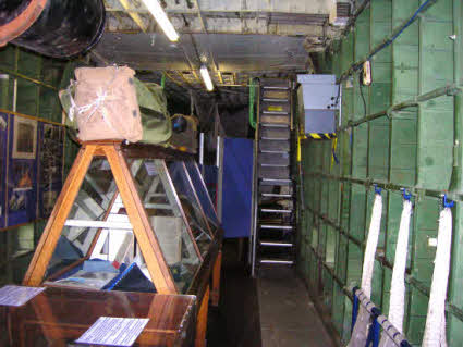 Looking aft on the port side