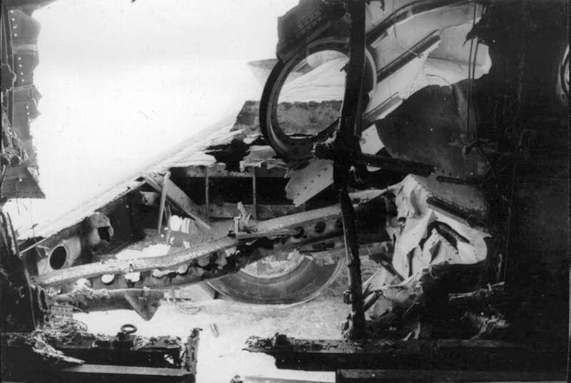 Damage to the fuselage
